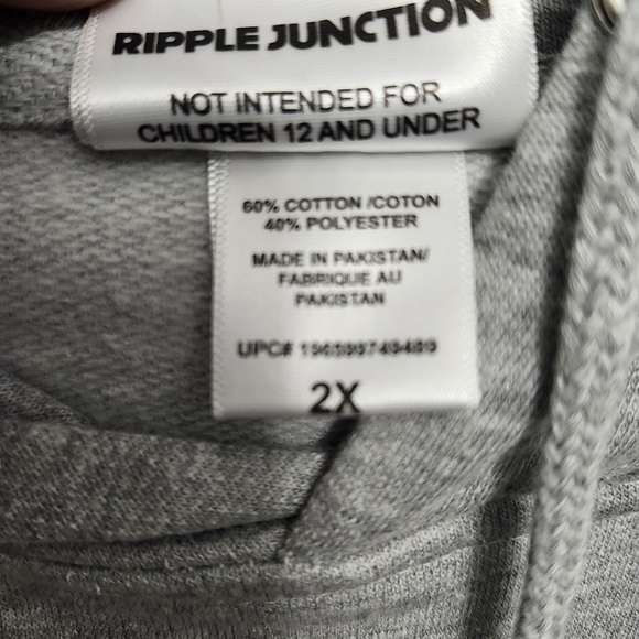 Naruto shippuden men's pullover sweatshirt hoodie size 2X heather gray n… - Picture 4 of 7